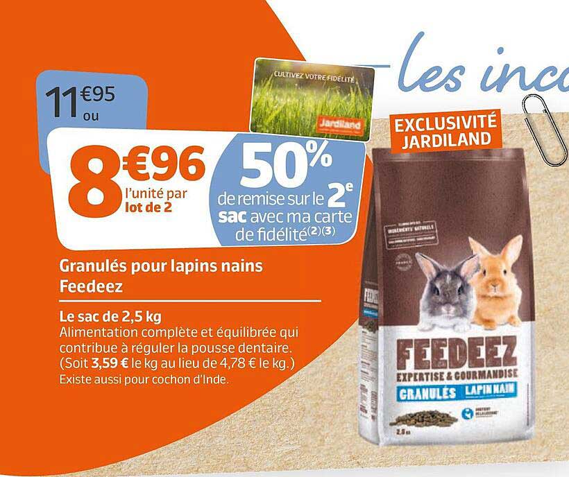 granulés pour lapins nains feedeez