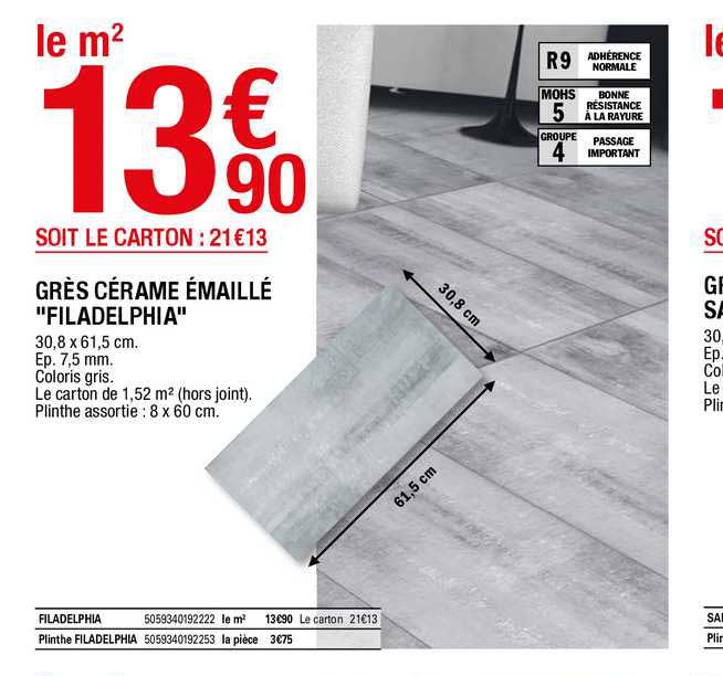 grès cérame émaillé "filadelphia"