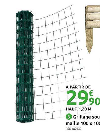 grillage sous maille 100 x 100