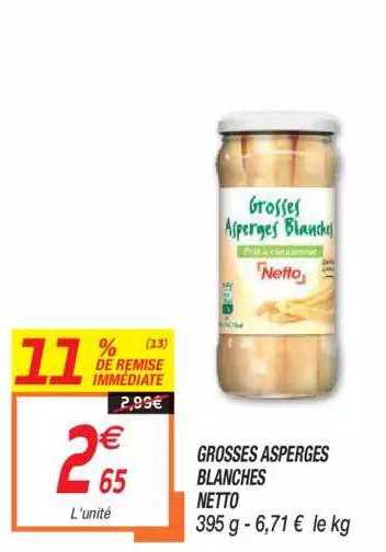 grosses asperges blanches netto