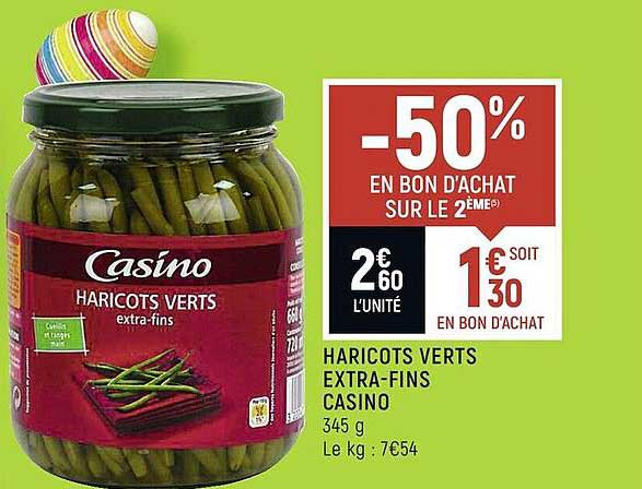 haricots verts extra-fins casino