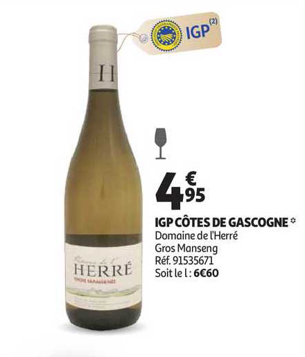 igp côtes de gascogne domaine de l'herré