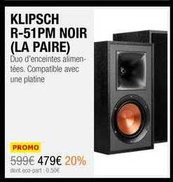 klipsch r-51mp noir (la paire)