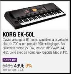 Korg Ek-50l Best Of