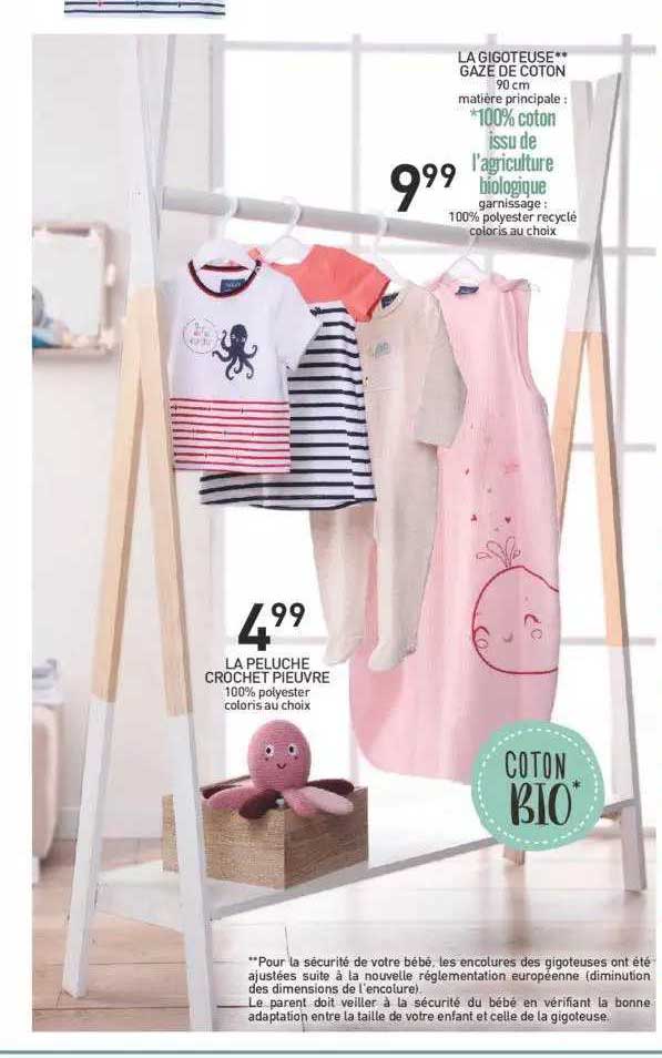 la gigoteuse gaze de coton, la peluche crochet pieuvre