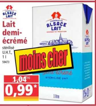 lait demi-écrémé alsace lait