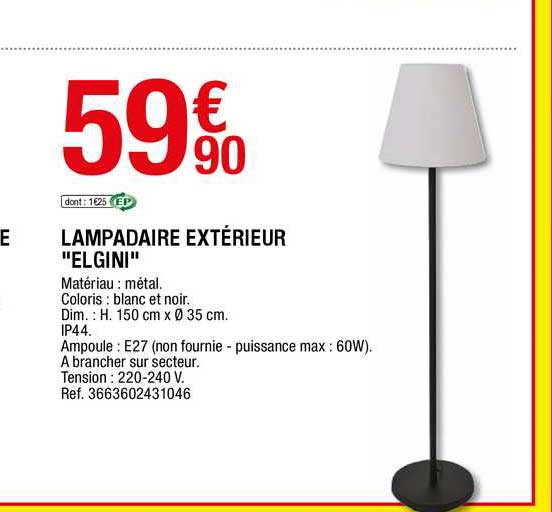 lampadaire extérieur "elgini"