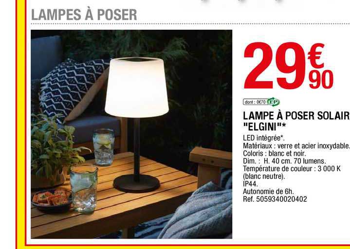 Lampe à Poser Solair "elgini"