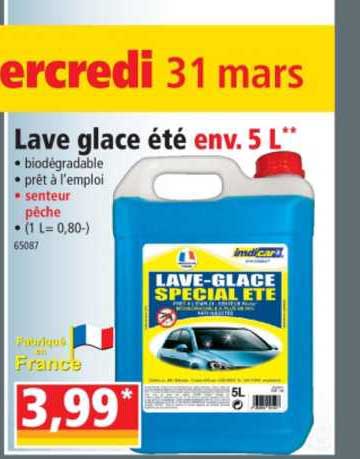 lave glace été env. 5l