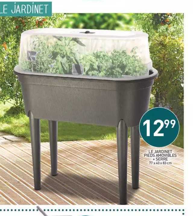 le jardinet pieds amovibles + serre