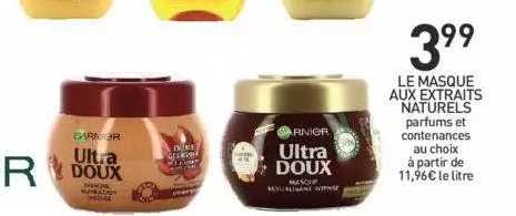 le masque aux extraits naturels ultra doux garnier