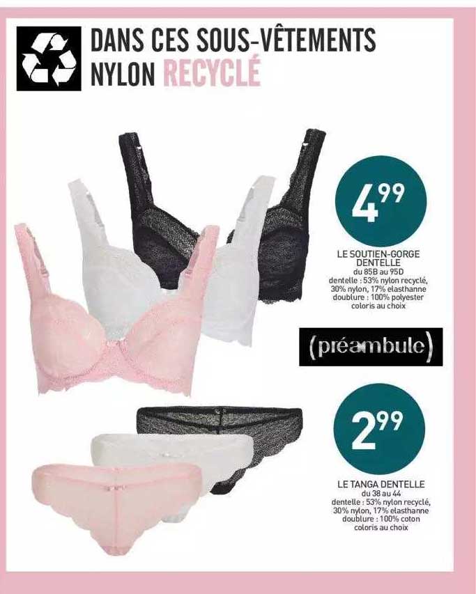 Le Soutien-gorge Dentelle, Le Tanga Dentelle