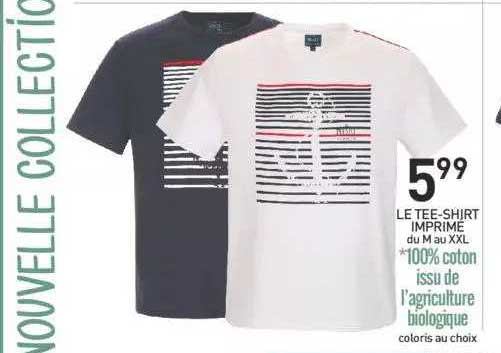 le tee-shirt imprimé