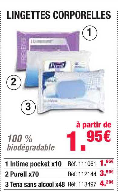 lingettes corporelles