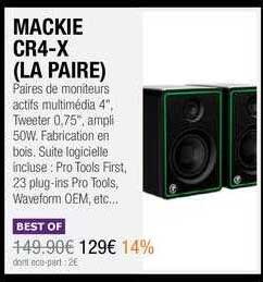 mackie cr4-x (la paire)