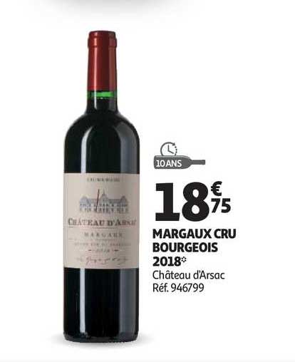 margaux cru bourgeois 2018 château d'arsac