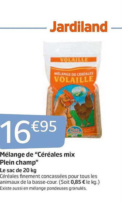 mélange de "céréales mix plein champ"