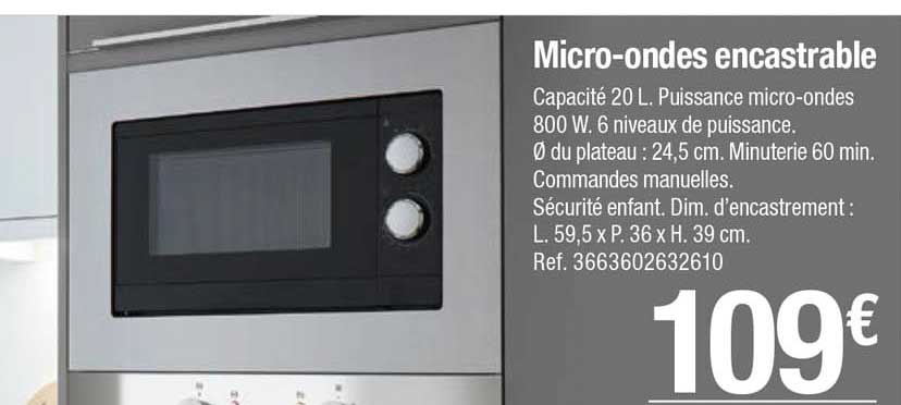 micro-ondes encastrable