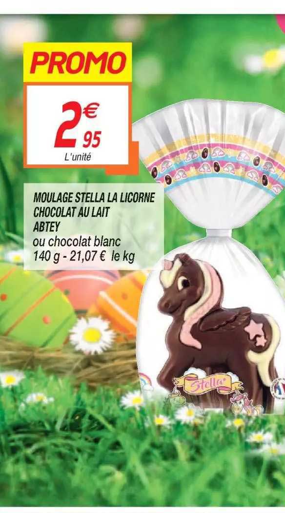 moulage stella la licorne chocolat au lait abtey