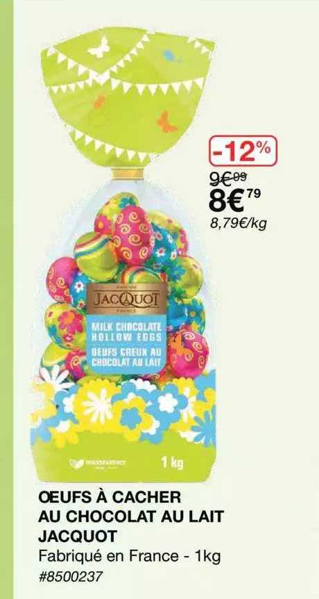 Oeufs à Cacher Au Chocolat Au Lait Jacquot