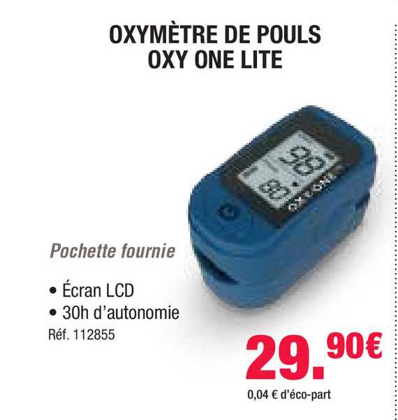 oxymètre de pouls oxy one lite