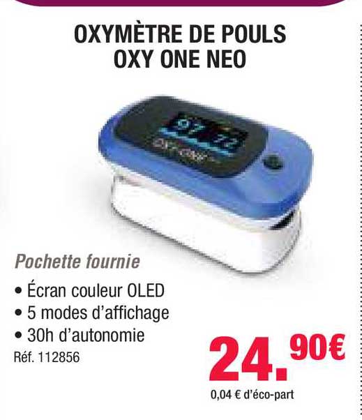 oxymètre de pouls oxy one neo