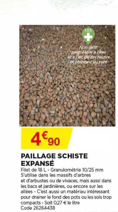 paillage schiste expansé