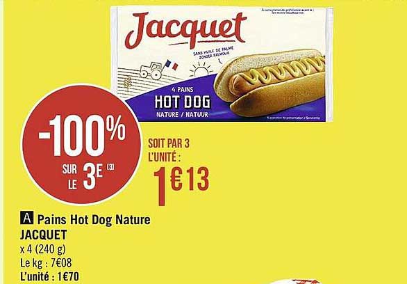 pains hot dog nature jacquet