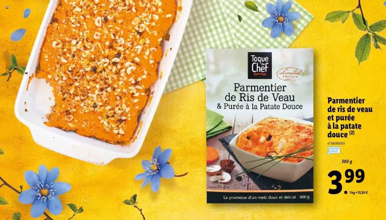 Parmentier De Ris De Veau Et Purée à La Patate Douce Toque Du Chef