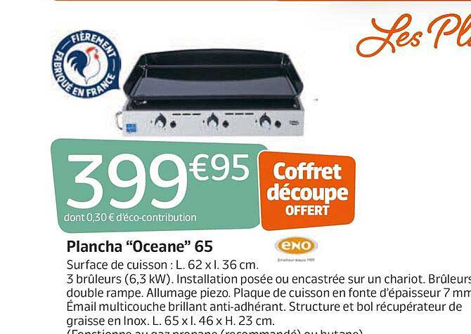 plancha "oceane" 65 eno