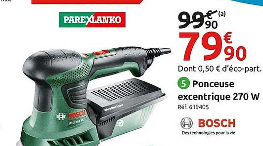 ponceuse excentrique 270 w bosch