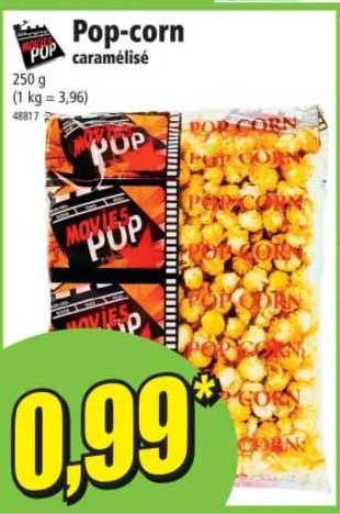 pop-corn caramélisé movies pop