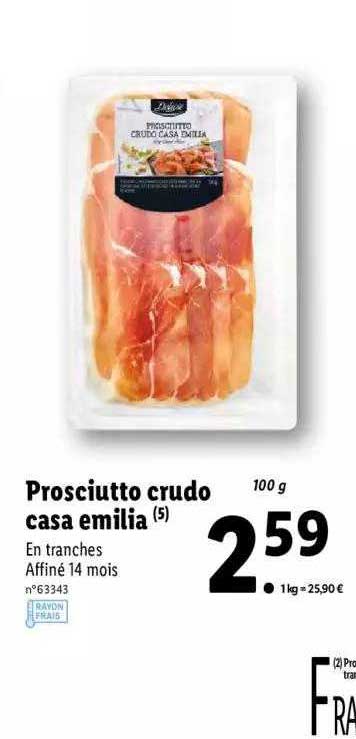 prosciutto crudo casa emilia deluxe