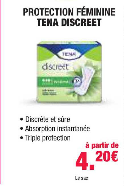 protection féminine tena discreet