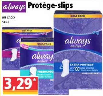 protège-slips always