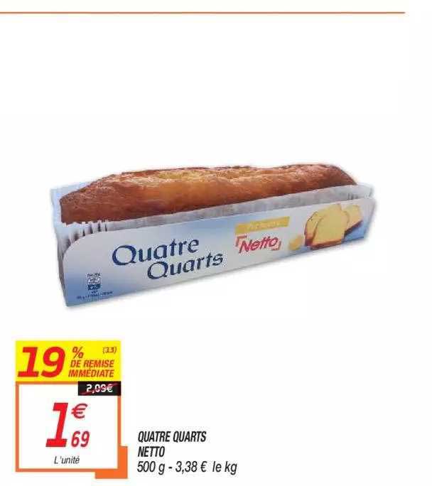 quatre quarts netto