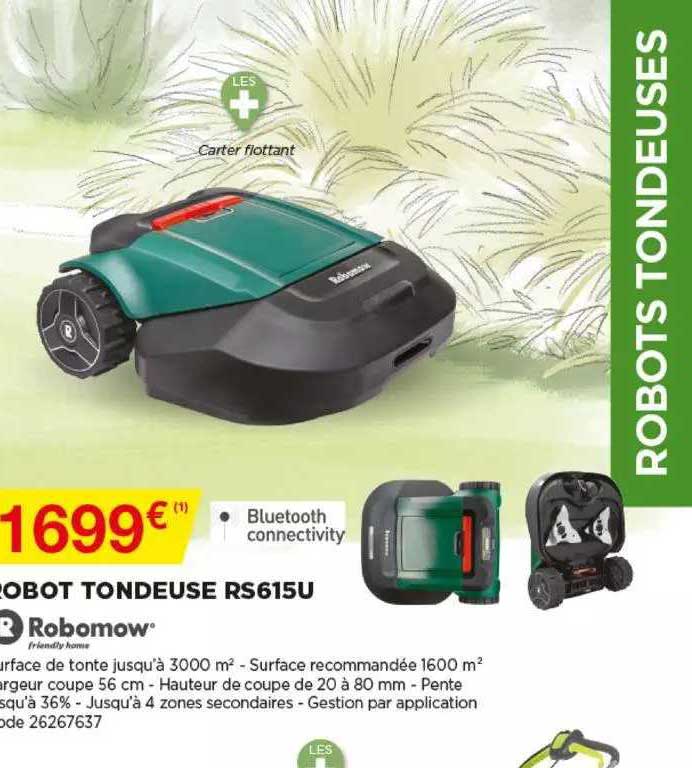 robot tondeuse rs615u robomow