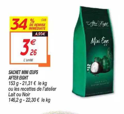 sachet mini oeufs after eight