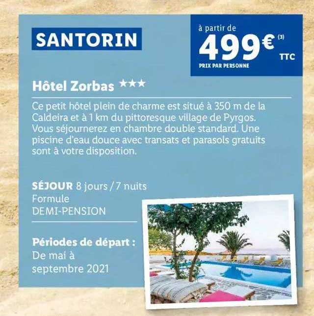 santorin : hôtel zorbas