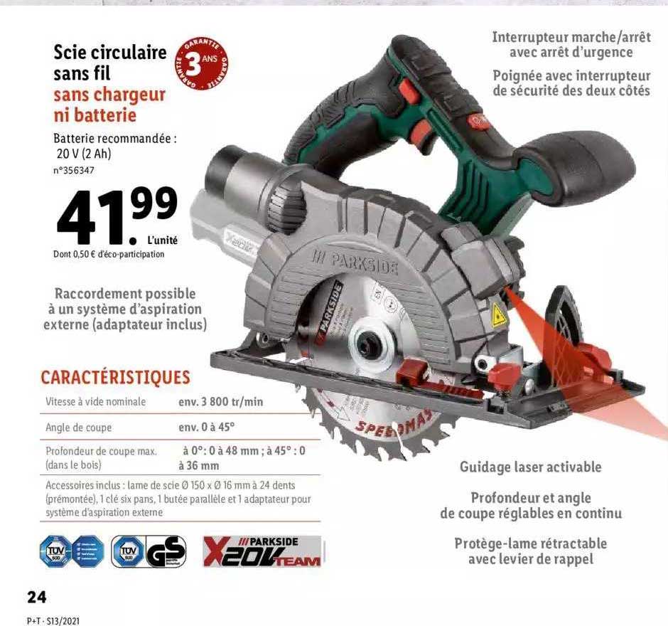 Scie Circulaire Sans Fil