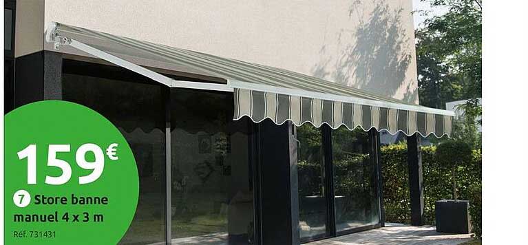 store banne manuel 4 x 3 m