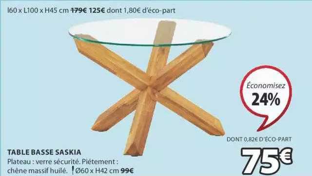 table basse saskia