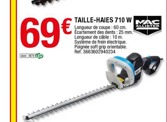 taille-haies 710 w mac allister