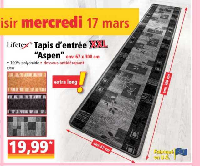 tapis d'entrée "aspen" lifetex