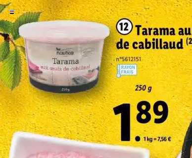 Tarama Aux Oeufs De Cabillaud Nautica