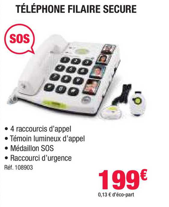 téléphone filaire secure