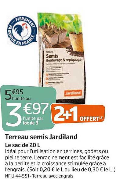 terreau semis jardiland