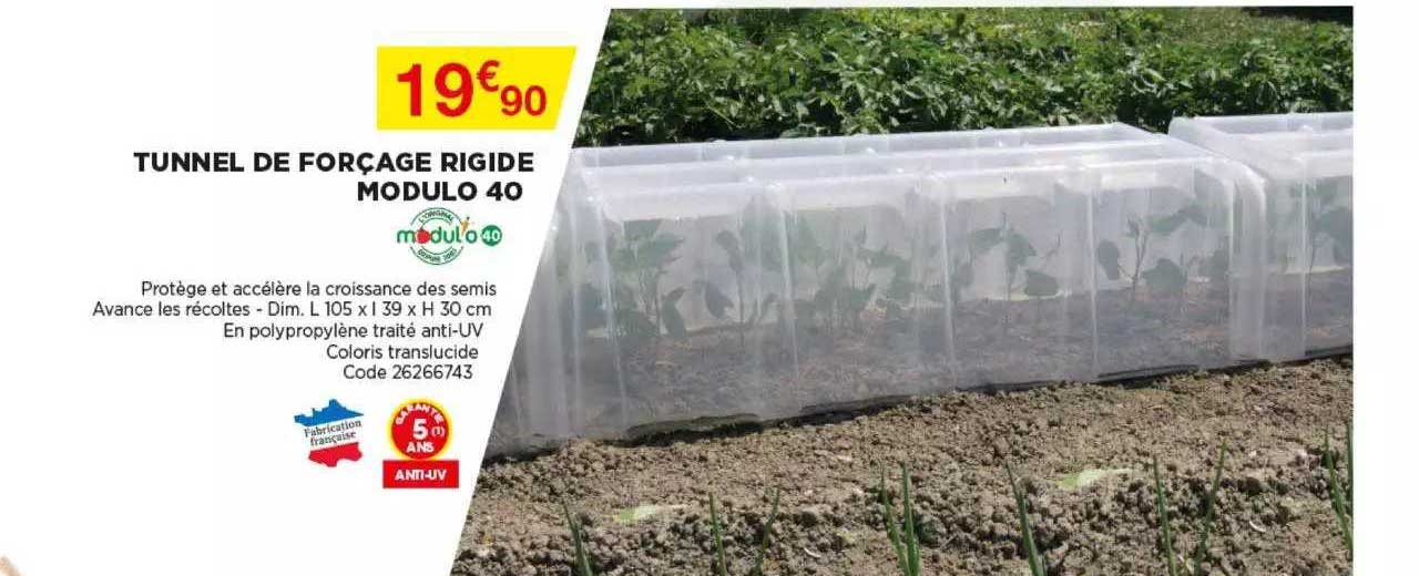 tunnel de forçage rigide modulo 40