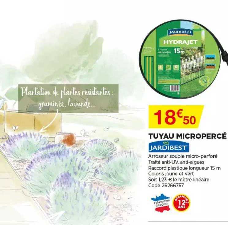 tuyau micropercé jardibest
