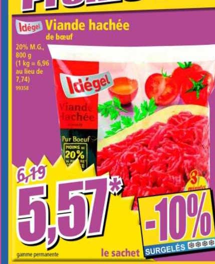 Viande Hachée Idégel